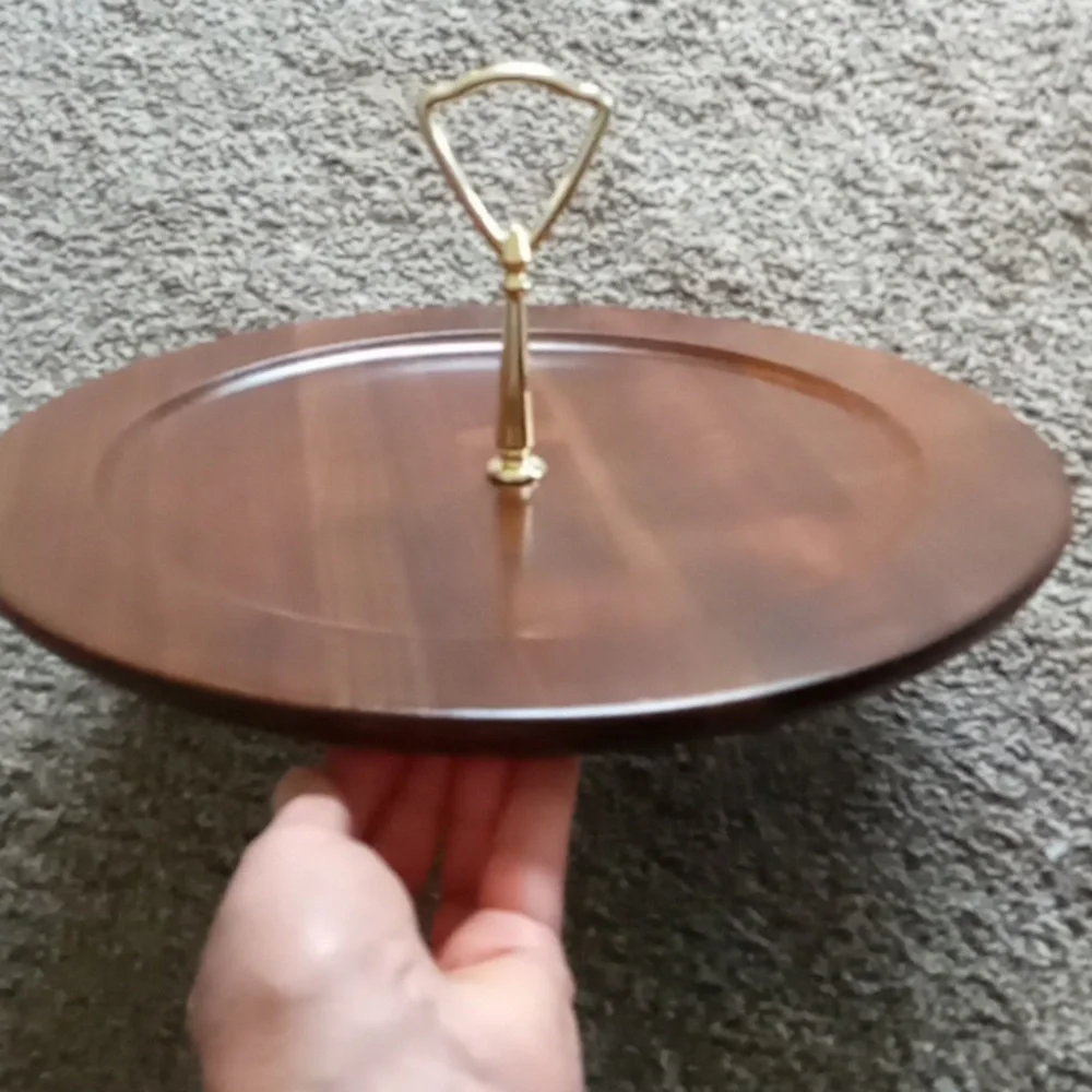 MCM Ozark Walnutware Solid Walnut Tray
